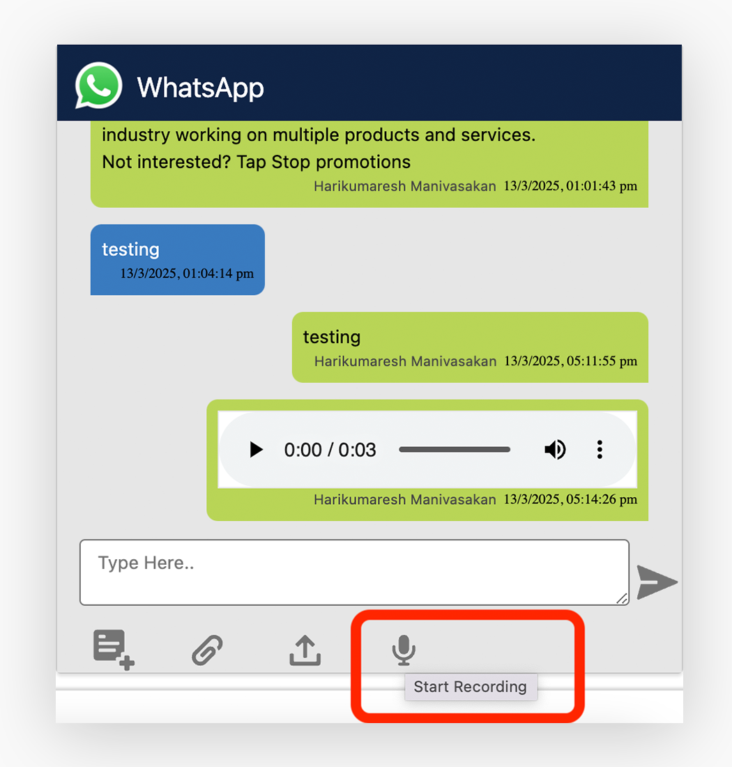 WhatsApp hiring solution